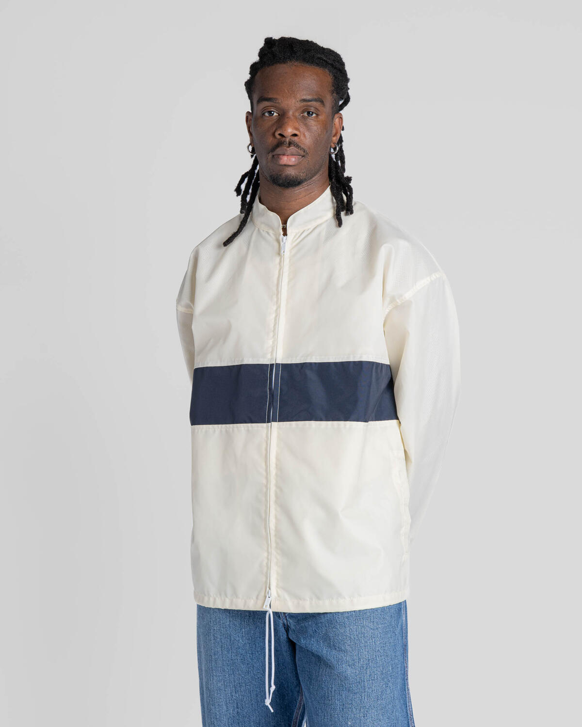 Beams+ Boat Jacket Stripe Nylon Oxford | 38180653139-01 | AFEW STORE